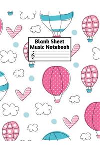 Blank Sheet Music Notebook