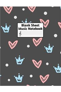 Blank Sheet Music Notebook