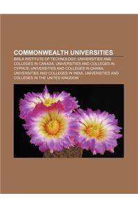 Commonwealth Universities