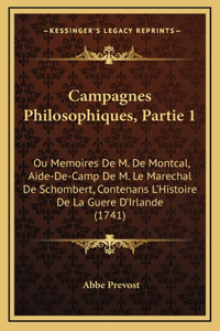 Campagnes Philosophiques, Partie 1