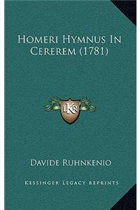 Homeri Hymnus In Cererem (1781)