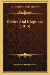 Herder And Klopstock (1913)