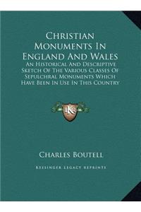 Christian Monuments in England and Wales