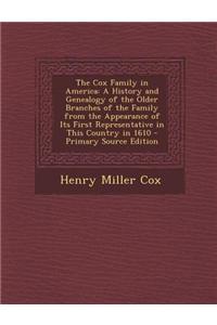 The Cox Family in America