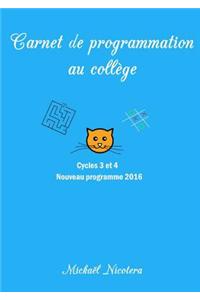 Carnet De Programmation Au College