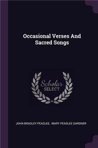 Occasional Verses And Sacred Songs