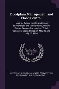 Floodplain Management and Flood Control