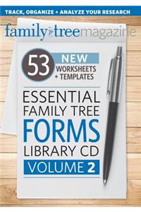 Essential Family Tree Forms Library CD, Volume 2