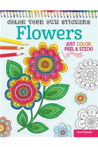 Color Your Own Stickers Flowers