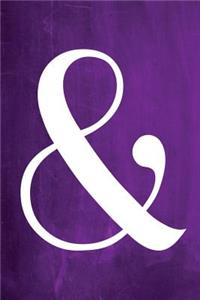 Chalkboard Journal - Ampersand (Purple)
