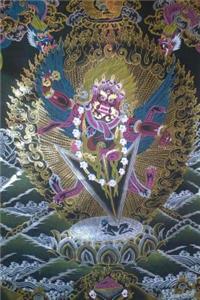 A Colorful Tibetan Buddhist Thangka Painting Journal