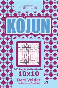 Sudoku Kojun - 200 Easy to Medium Puzzles 10x10 (Volume 7)