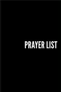 Prayer list Notebook