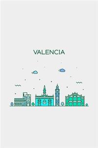 Valencia Minimalist Travel Notebook [Lined] [6x9] [110 pages]