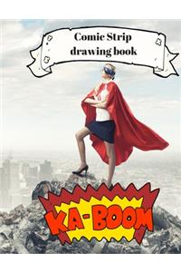 Comic strip drawing book.