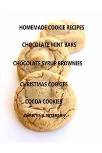 Homemade Cookie Recipes, Chocolate Mint Bars, Chocolate Syrup Brownies, Christmas Cookies, Cocoa Cookies