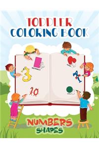 Toddler Coloring Book Numbers & Shapes