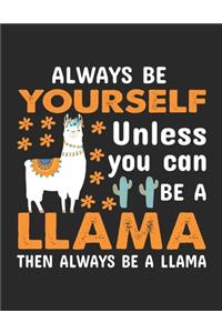 Always be yourself unless you can be a llama then always be a llama