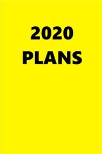 2020 Weekly Planner 2020 Plans Yellow Color 134 Pages