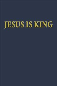 Jesus is King Notebook in Navy