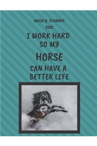 Horse Weekly Planner 2020