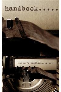 writer's typewriter themed handbook blank journal