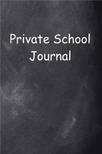 Private School Journal Chalkboard Design