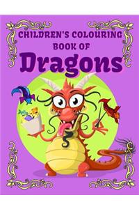 Children's Colouring Book of Dragons