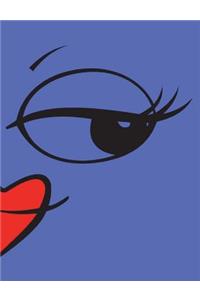 Lipstick-Smile Face Notebook