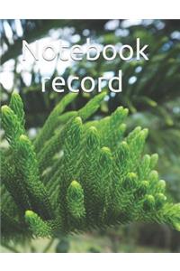 Notebook Record