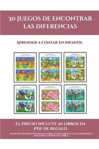 Aprender a contar en infantil (30 juegos de encontrar las diferencias)