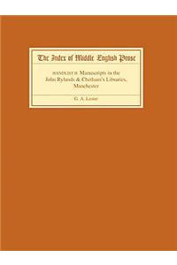 Index of Middle English Prose: Handlist II