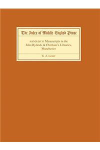 The Index of Middle English Prose Handlist II