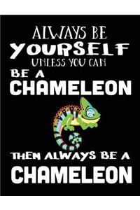 Always Be Yourself Unless You Can Be a Chameleon Then Always Be a Chameleon