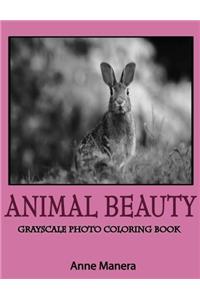 Animal Beauty Grayscale Photo Coloring Book