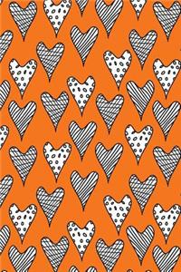 Journal Notebook Abstract Hearts Pattern 6