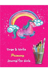 Draw & Write Primary Journal for Girls