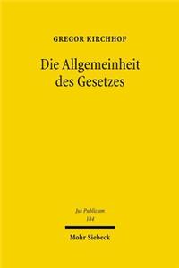 Die Allgemeinheit Des Gesetzes