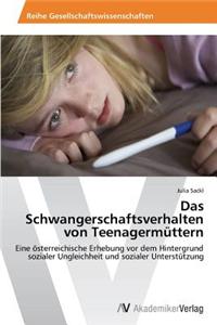 Schwangerschaftsverhalten von Teenagermüttern