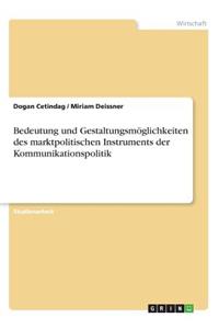 Bedeutung und Gestaltungsmöglichkeiten des marktpolitischen Instruments der Kommunikationspolitik