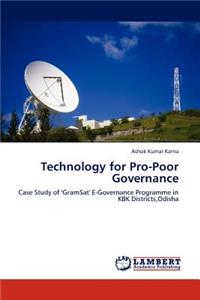 Technology for Pro-Poor Governance