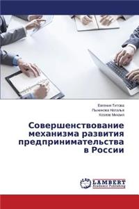 Sovershenstvovanie mekhanizma razvitiya predprinimatel'stva v Rossii