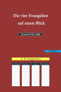 vier Evangelien auf einen Blick