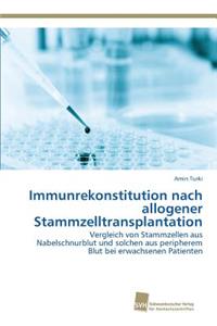 Immunrekonstitution nach allogener Stammzelltransplantation