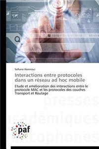 Interactions Entre Protocoles Dans Un Réseau Ad Hoc Mobile