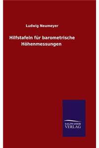 Hilfstafeln für barometrische Höhenmessungen
