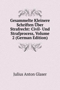 Gesammelte Kleinere Schriften Uber Strafrecht: