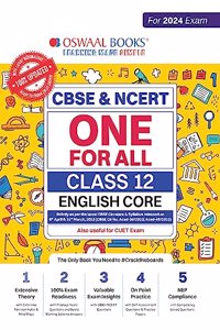 Oswaal One for All Class 12 English Core for CBSE Board Exam 2024