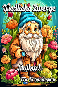 Niedliche Zwerge Malbuch für Erwachsene