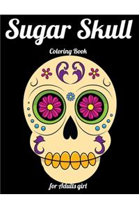 Sugar Skull Coloring Book for Adults girl